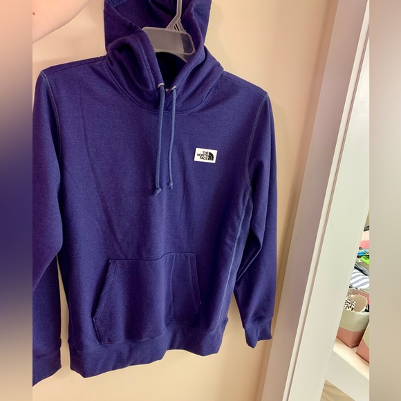 NWT THE NORTH FACE MEN’S HERITAGE PATCH PULLOVER HOODIE Cave Blue Sz Small - Picture 3 of 10